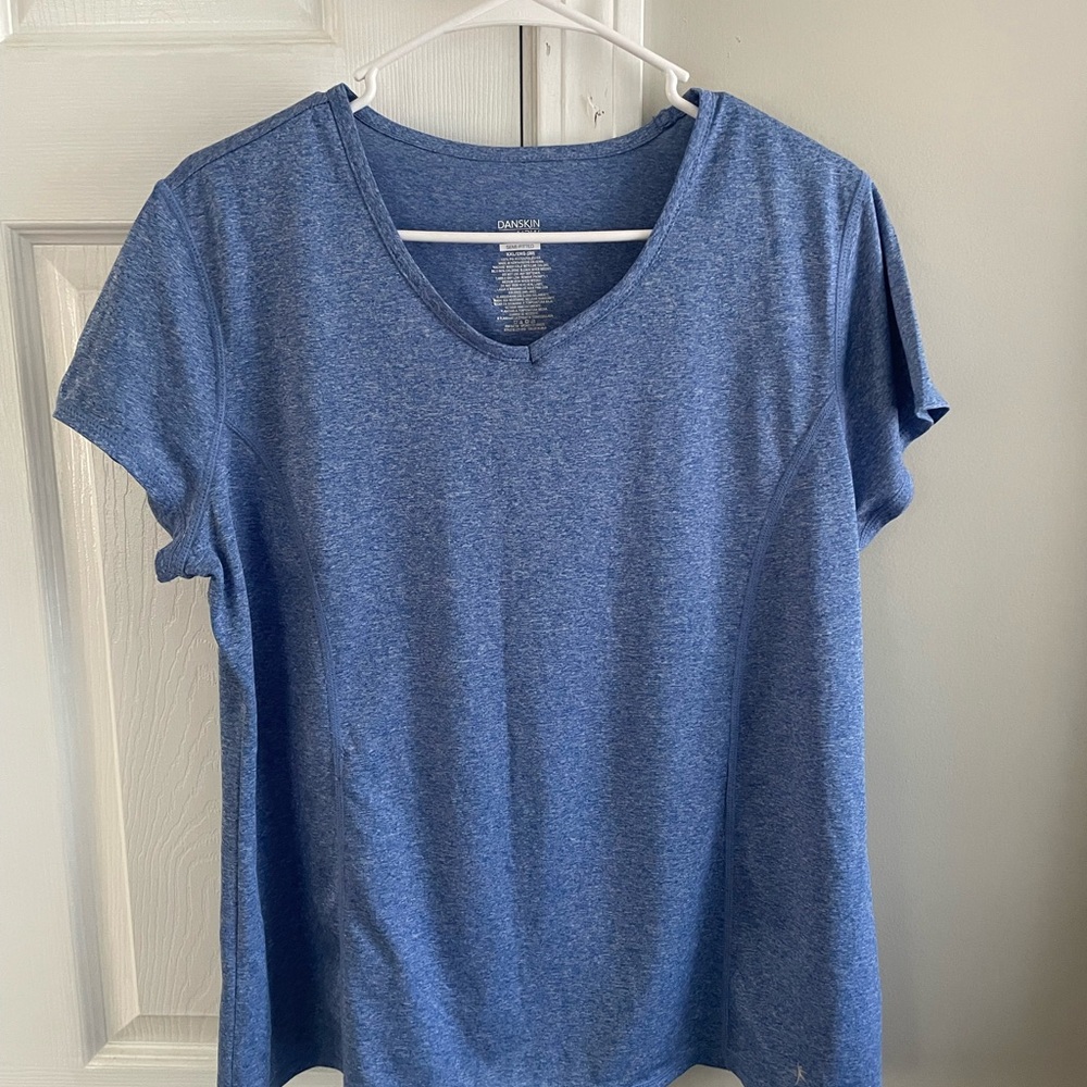 Danskin Blue Short Sleeve Relaxed T-Shirt